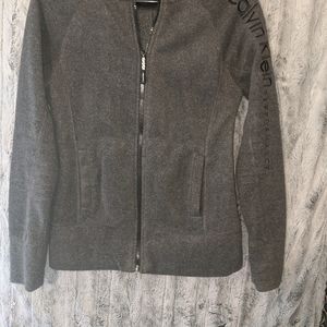 CALVIN KLEIN fleece zip up hoodie